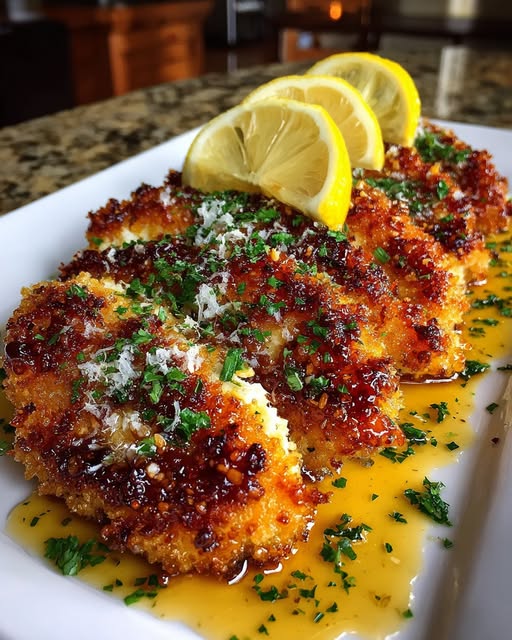 Spicy Crispy Hot Honey Lemon Goat Cheese Chicken Recipe - Recipe Image