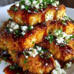 Crispy Chicken Cutlets with Spicy Honey & Feta Finish Recipe