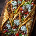 Greek Grilled Lamb Gyro Wraps with Garlic Yogurt Sauce Recipe
