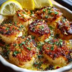 Garlic Butter Baked Scallops Recipe