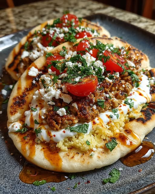Hot Honey Feta Cream & Tzatziki Drizzle Recipe - Recipe Image