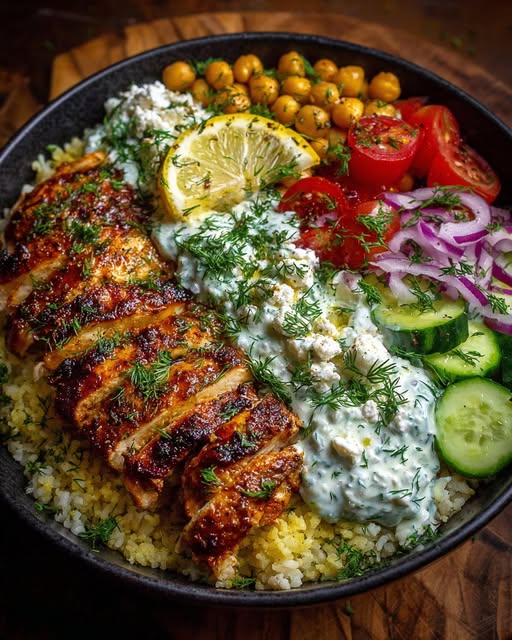 ken Power Bowl with Dill Tzatziki & Feta Recipe - Recipe Image