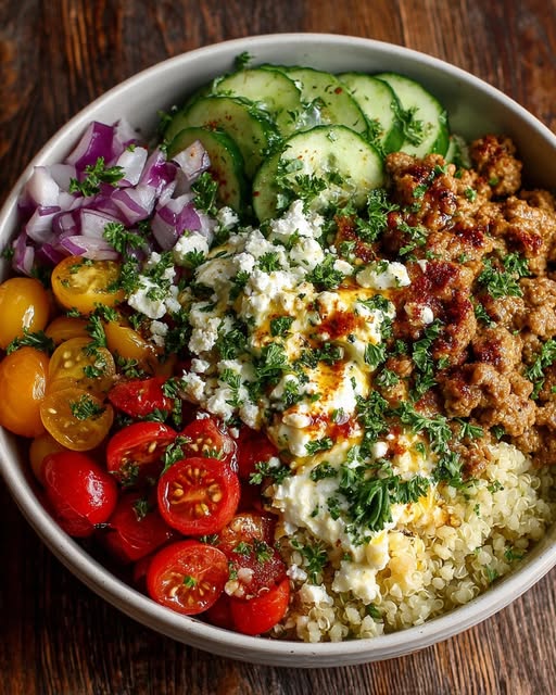 y Bowl with Spicy Lemon Honey Feta Cream Recipe 6 y Bowl with Spicy Lemon Honey Feta Cream Recipe - Recipe Image