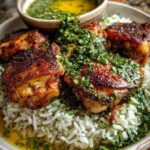 Peruvian Chicken and Rice with Green Sauce Recipe