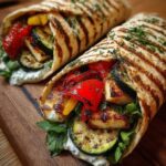 Grilled Veggie & Halloumi Wraps Recipe