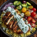 ken Power Bowl with Herb Feta & Tzatziki Recipe