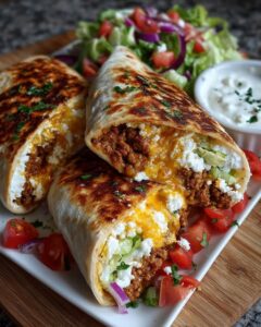 Wrap with Whipped Spicy Lemon Honey Feta Recipe