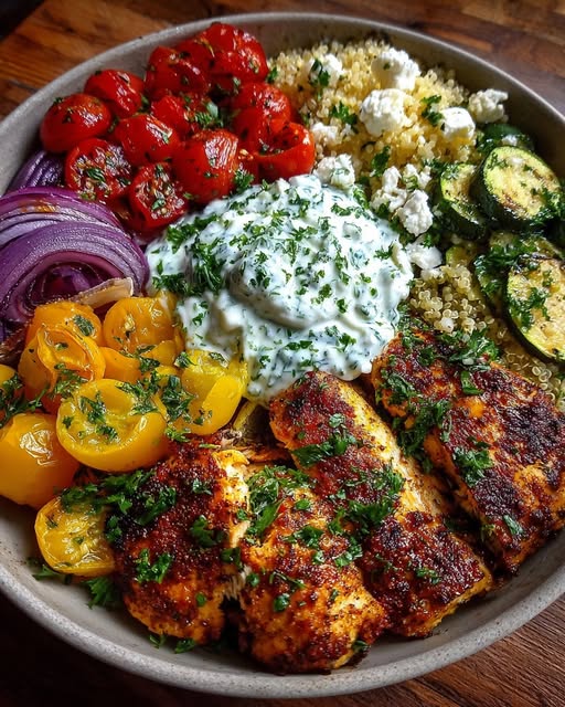 erb Feta & Tzatziki & Roasted Vegetables Recipe - Recipe Image