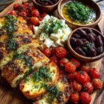 Bread and Feta Board with Honey Drizzle Recipe