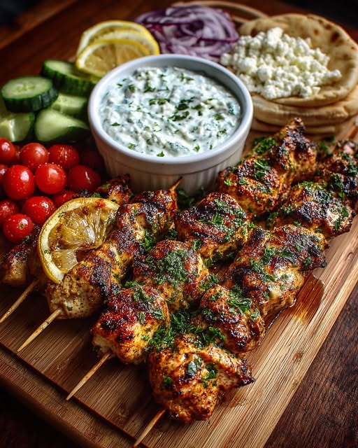 g Board with Feta Dip & Tzatziki Drizzle Recipe - Recipe Image