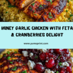 us with Feta Sauce & Roasted Cranberries Recipe