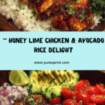 Honey Lime Chicken & Avocado Rice Stack Recipe