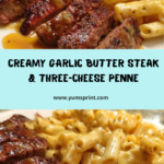 ips with Creamy Penne Three-Cheese Sauce Recipe