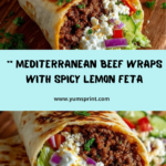 Wrap with Whipped Spicy Lemon Honey Feta Recipe