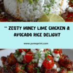 Honey Lime Chicken & Avocado Rice Stack Recipe