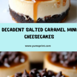 Irresistible Salted Caramel Chocolate Chip Cheesecakes Recipe