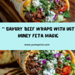 ef Wrap with Garlic Hot Honey Feta Sauce Recipe