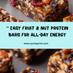 Delicious Fruit and Nut Protein Bars Recipe