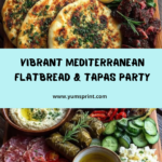 Rustic Mediterranean Flatbread and Tapas Board Recipe