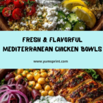 Mediterranean Chicken Power Bowl with Whipped Feta Sauce Recipe
