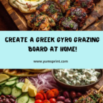 Greek Grilled Chicken Gyro Grazing Board Recipe