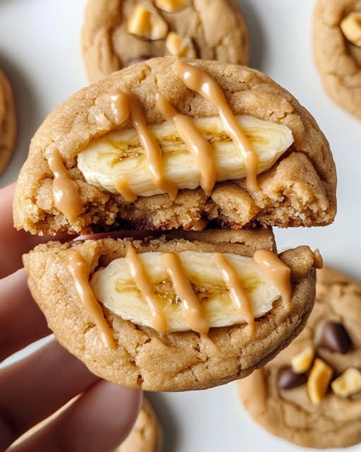 Easy Peanut Butter Banana Cookies Recipe - Recipe Image