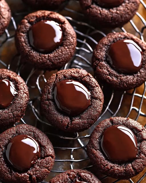 Chocolate Thumbprint Cookies Recipe