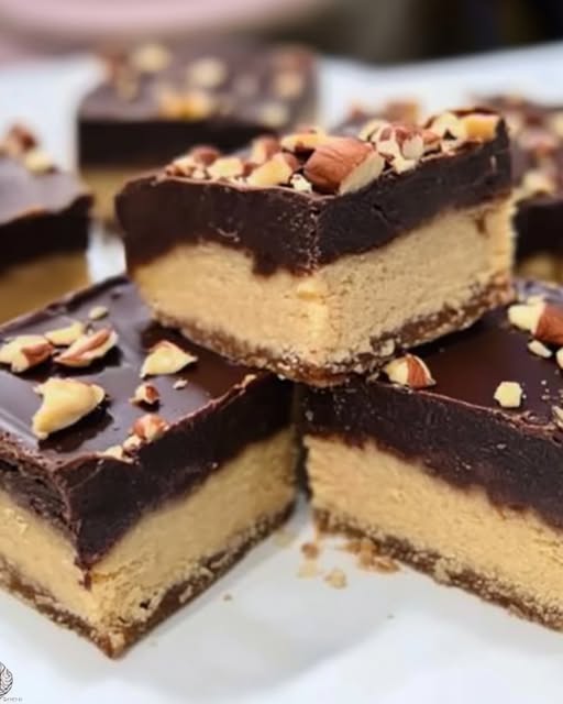 Chocolate Hazelnut Shortbread Bars Recipe - Recipe Image