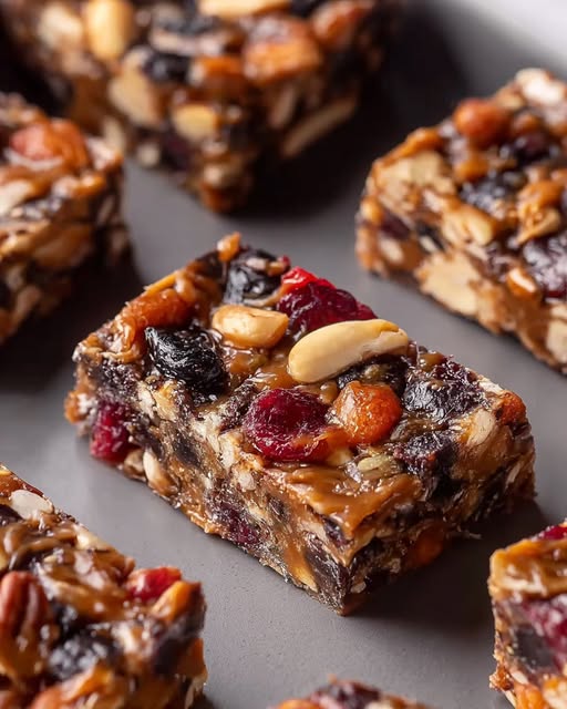 Delicious Fruit and Nut Protein Bars Recipe - Recipe Image
