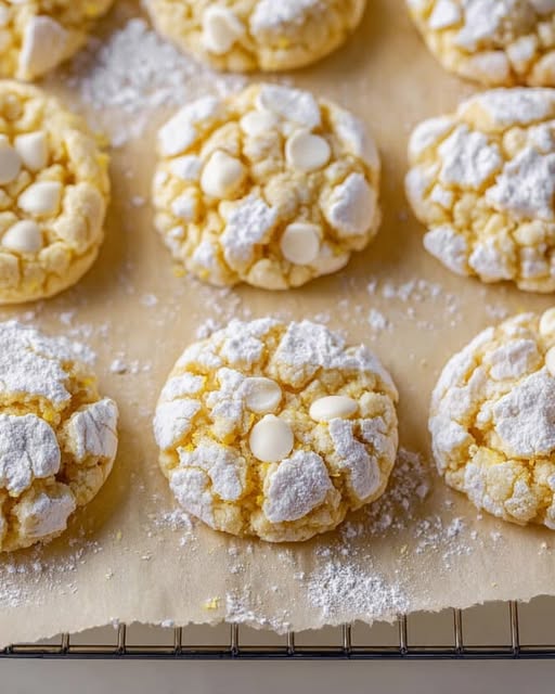 Lemon Crinkle Cookies with White Chocolate Recipe