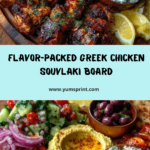 Greek Grilled Chicken Souvlaki Tapas Board Recipe