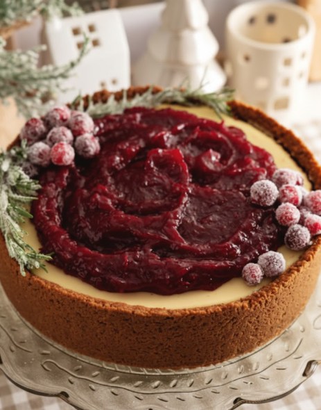 Cranberry Orange Cheesecake Recipe - Recipe Image