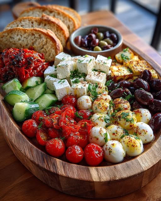 Mediterranean Cheese Board – Quick Appetizer Recipe