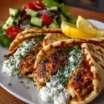 Pita Wraps with Creamy Garlic Feta Sauce Recipe