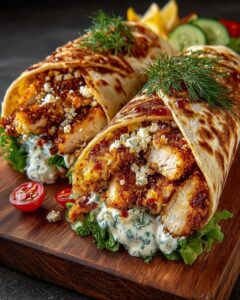 Home 1 ken Wrap with Dill Garlic Yogurt Drizzle Recipe