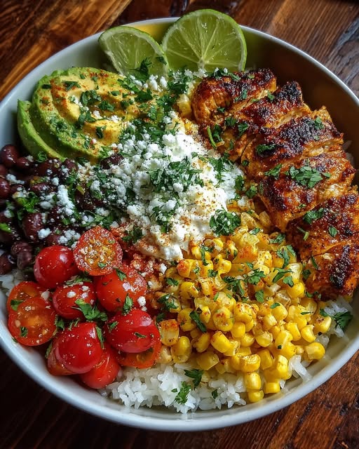Mexican Street Corn Chicken Bowl Recipe