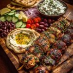 Greek Grilled Chicken Gyro Grazing Board Recipe