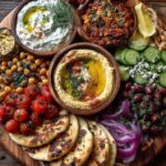 Mediterranean Grazing Board with Fresh Dips Recipe