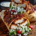 en Wrap with Spicy Garlic Yogurt Drizzle Recipe