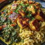 Indian Palak Paneer Orzo Recipe