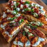 ken Flatbread with Garlic Yogurt Drizzle Recipe