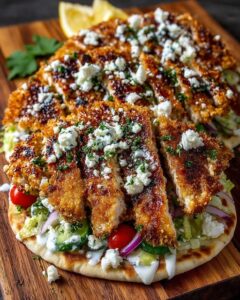 a Chicken Pita with Garlic Sauce Drizzle Recipe