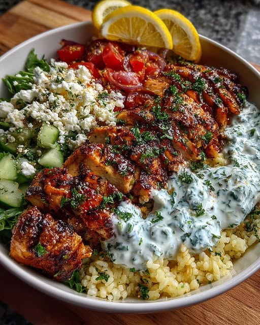 ken Power Bowl with Herb Feta & Tzatziki Recipe