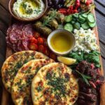 Rustic Mediterranean Flatbread and Tapas Board Recipe