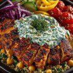 Power Bowl with Spicy Yogurt Feta Sauce Recipe