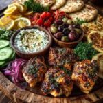Grazing Board with Feta Dip & Olive Mix Recipe