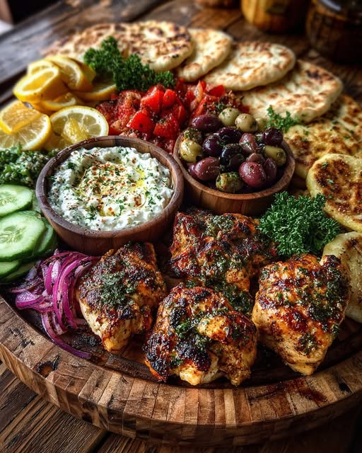 Grazing Board with Feta Dip & Olive Mix Recipe