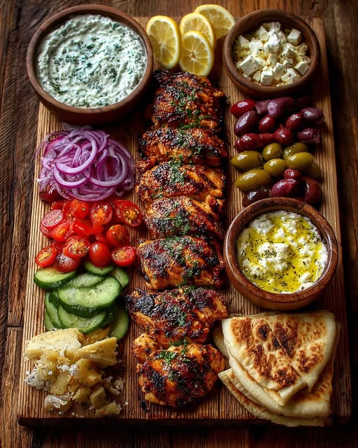 ng Board with Feta Dip & Pickled Veggies Recipe