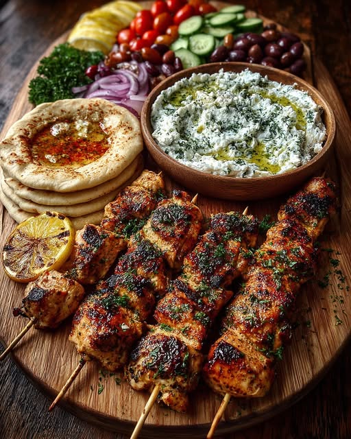 Board with Whipped Feta Dip & Olive Mix Recipe - Recipe Image