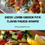 Pita Wraps with Creamy Garlic Feta Sauce Recipe